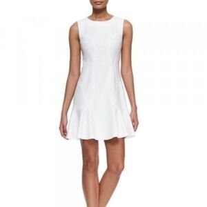 Diane Von Furstenberg Ivory Contoured Dress